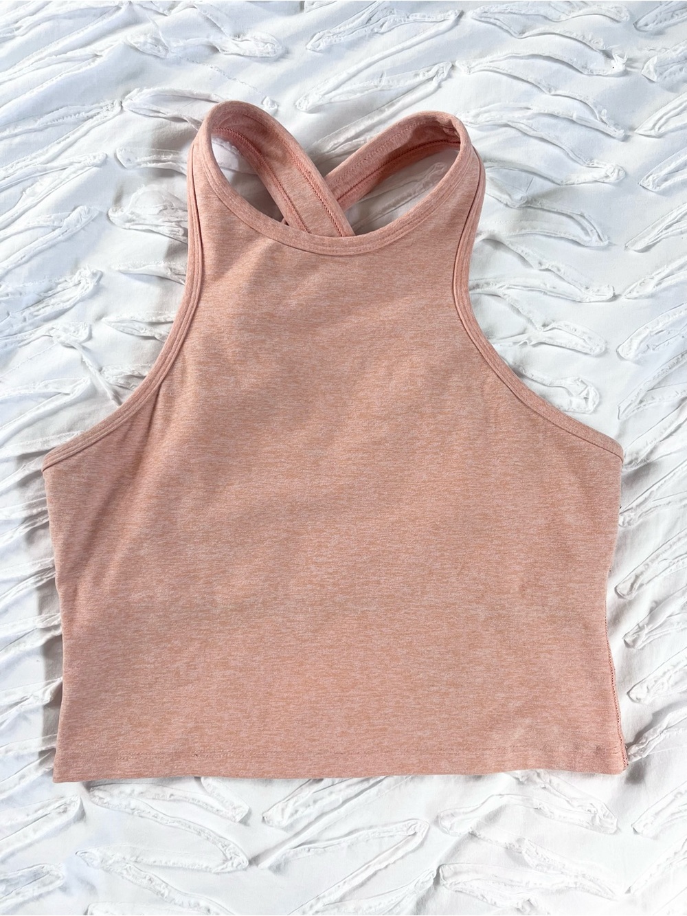 Beyond Yoga Spacedye Studio Crop Top - SMALL / sweet peach heather